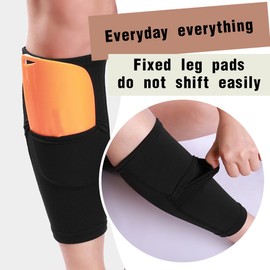 WKRTDY Football Shin Pad Holder - Optimised Design with Slip Pocket for Children and Men, 1 Pair of Football Sleeves Socks for Shin Pads