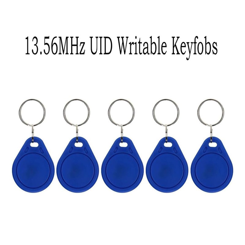 AOAMZ 10 x RFID Badges 13.56Mhz UID Change Key Ring