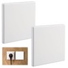 Pack of 2 Flush-Mounted Blind Covers, 8.6 x 8.6 cm,
