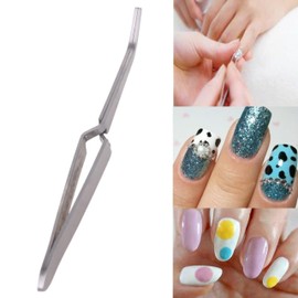 Tweezers Nail Pinch, Nail Shapes, UV Gel Tips Sculpture Tweezers, Tweezers Shapes, Stainless Steel Clip, Nail Art, Multifunctional Nail Clippers, Tweezers Tool for Nail Tip