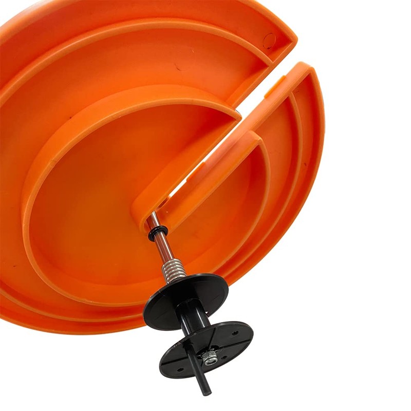 Nordic Legend Aurora Series Round Tip-Up with Orange Pole Flags