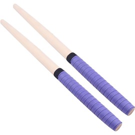 Chaojibao Taiko Tatsujin, Easy to Use Taiko Drums, Pointed Shape, Pair of 2, Length 13.8 inches (350 mm), Diameter 0.8 inches (20 mm) (Purple)