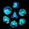 Cusdie 7-Die DND Dice, Polyhedral Dice Set Filled with Animal,