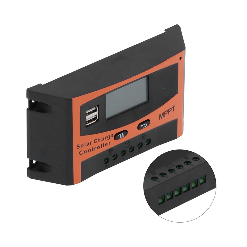 Solar Charge Controller Panel Battery Photovoltaic MPPT Regulator with Dual