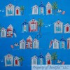 Michael Miller Fabrics BonEful FABRIC FQ Cotton Quilt Blue Scenic