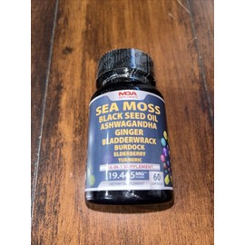 MDA Supplements Sea Moss 16-in-1 Capsules - 19.445 mg - 60 Count - Ex: 6/26