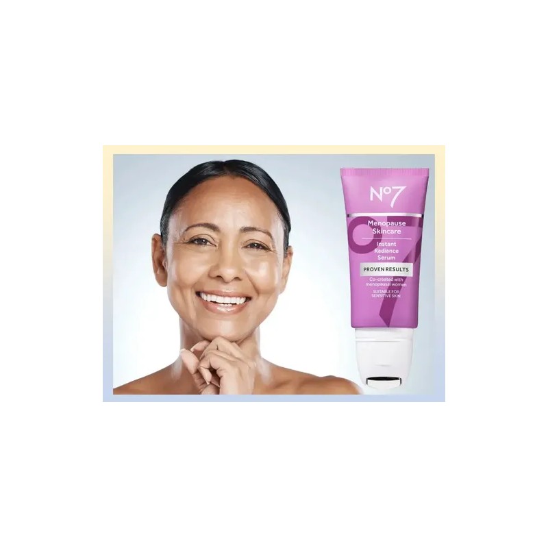 Sérum Facial No7 para Menopausia Radiante e Hidratante, 30ml