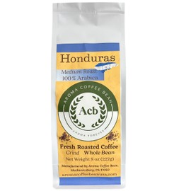 Aroma Coffee Bean Honduras Coffee Medium Roast Whole Bean 8 oz