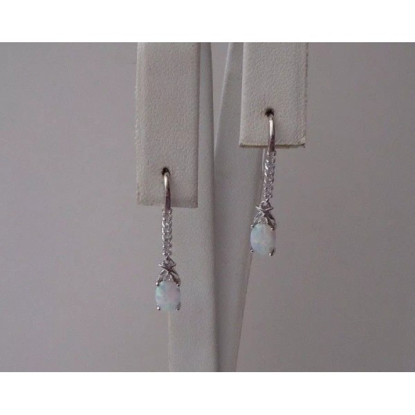 Unbranded DANGLING 925 STERLING SILVER HOOK STYLE EARRINGS W/ 1.50