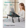 SONGMICS Laptop Desk, Bed Sofa Breakfast Tray, Adjustable Tilt Top,