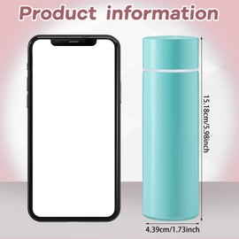 Irenare 5oz Mini Water Bottle Mini Insulated Stainless Steel Bottle Purse Water Bottle Cute Leak Proof Water Flask Keeps Drink Cold and Hot for Purse Women(White, Pink, Purple, Blue,4 Pieces)