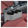 ZIMISI Car Cup Holder, PU Leather Auto Front Console Gap