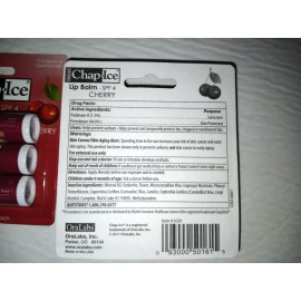 Chap Ice 9 CHAP ICE CHERRY LIP BALM SOOTHE PROTECT MOISTURIZE DRY CHAPPED LIPS CHAPSTICK