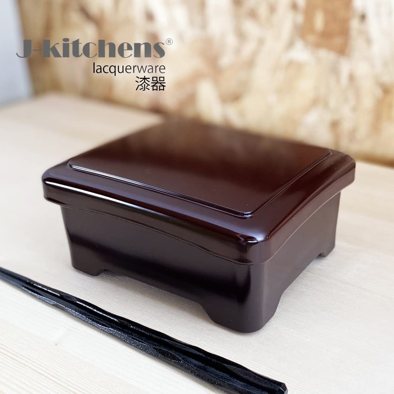 J-kitchens 907 Unaju Heavy Box, Shinkogetsuki Bowl Weight, Shintame Matte,