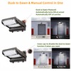 Dusk to Dawn 120W Rotatable LED Wall Pack Light, 5000K