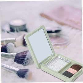 Baluue 2sets Brush Diy Pressed Powder Boxes Blusher Holders Light Weight Leakproof