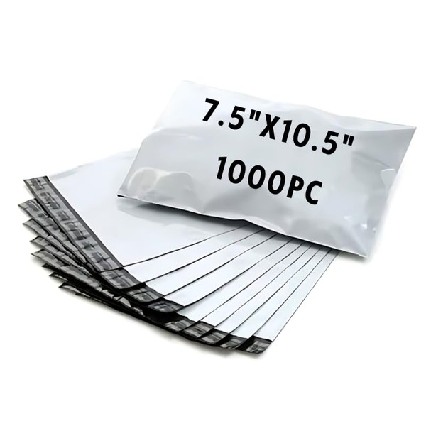 IPACKNOW Poly Mailers 7.5"x10.5" Inches 1000 Pack Self Self Adhesive