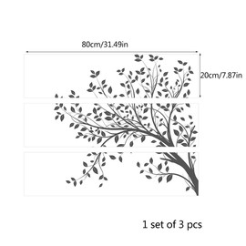 Alwayspon Tree Branch Decals for MALM Dresser, Removable Drawer Front Stickers, Peel and Stick Furniture Sticker Skin, 3 Pcs x 31.6"x7.9"