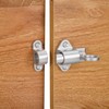 Lpraer Pack of 4 Automatic Locking Door Bolt Spring Lock