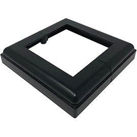 Nuvo Iron ADPBS4 Aluminum 4X4 Post Skirt Base, 1 Count (Pack of 1), Black