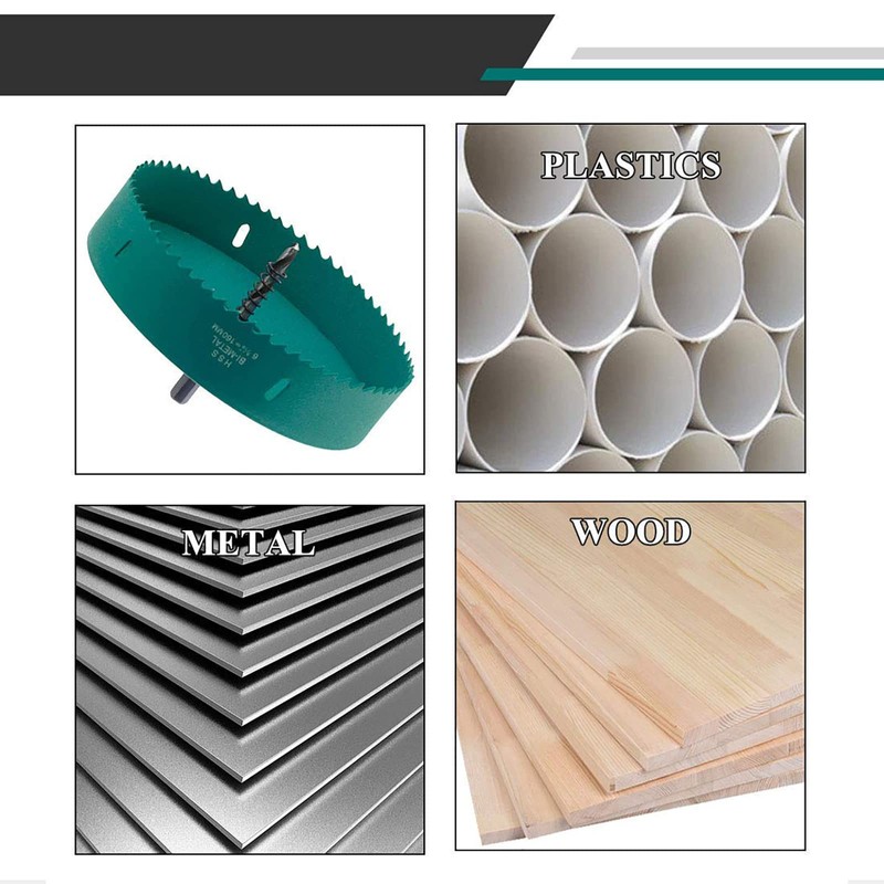 Hole Saw 130 mm, M42 HSS Hole Drill Set Bi-Metal