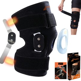 Hyperz - Rodillera Ortopedica de Compresión con Soportes Mecánicos Laterales y Almohadilla para Banda Rotuliana Rodillera Deportiva para Meniscos, Sop
