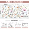 Sevalo Floral Peel and Stick Wallpaper Wildflower Boho Nursery17.3”×78.7”