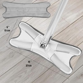 Haylee Criss Cross Wring Mop w/ Microfiber Cleaning Pad (C0122071) - White