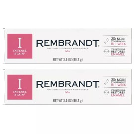 Rembrandt Intense Stain Whitening Toothpaste 2 Pack Mint 3.5 Ounce