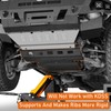 Hooke Road Front Skid Plate Textured Black Steel Offroad Accessories