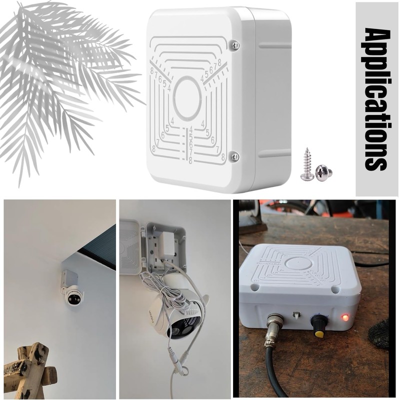 CTXSumTec 2-Pack 4.5" Square Security Camera Junction Box Mouting Bracket,