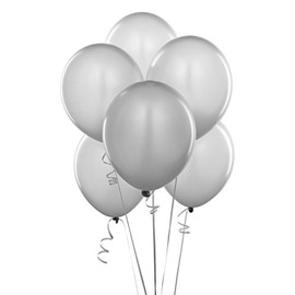 10pcs Plain 12" Silver Helium Quality Latex Balloons Birthday Wedding Anniversary Christening Christmas Communion Party Decoration Baloon