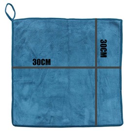 Microfibre Face Cloth Makeup Remover Cloth Facial Washcloths Face Cleaning Towels For Eye Face Exfoliating Bath 30CM X 30CM 3 PACK Ice blue