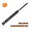 sourcing map Hex Head Wrench Drill Bit 3mm(H3) 1/4" Hex
