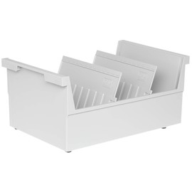 HAN 855-0-11, Suspendable box A5 landscape, for 1,000 cards, with 2 support plates, light-grey