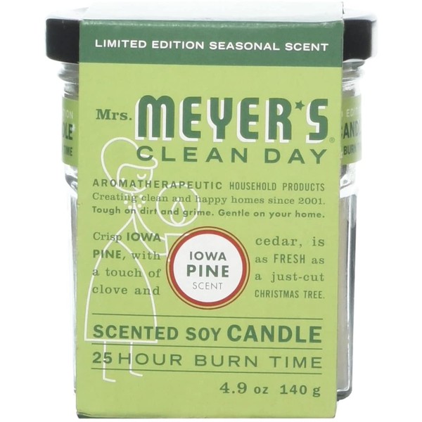 Mrs. Meyer's Clean Day Soy Candle-Iowa Pine-4.9 oz