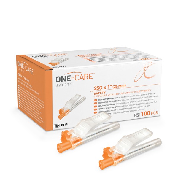 ONE-CARE 25 Gauge x 1 inch (25mm), Individually Wrapped, Box