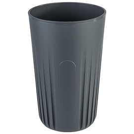 APS 67553 To Go Reusable Cups Set of 2 Cups + 2 Lids 400 ml Polypropylene Anthracite