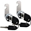 2 Packs Cabinet General Tubular Cam Lock Key Set, Alike