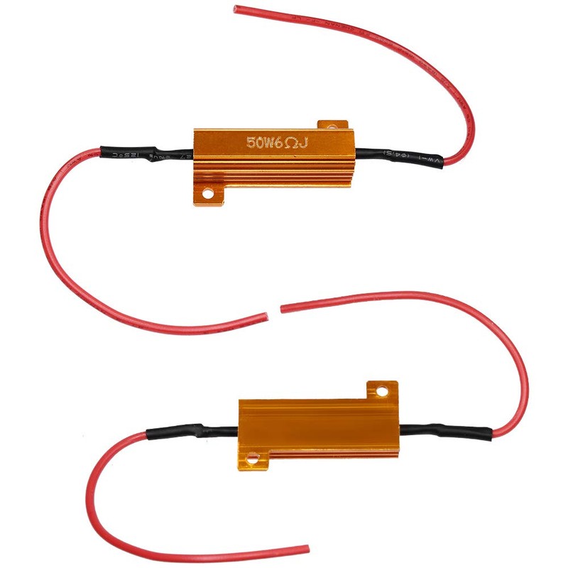 YUNPICAR 50W/25W 6Ω Warning Light Canceller, Turn Signal Resistor, Hifra