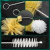 9-Pack Thin Long Handle Bottle Brushes with Boar Bristle &