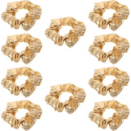 genérico 12 Ligas para Cabello Mujer Dorado de Tela Versátiles Que No Dañan el Cabello para Viajes y Fiestas Estilo Único y ModernoDurabilidad