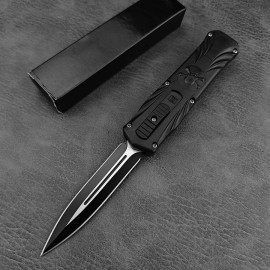 Custom Skull Design Tactical Pocket Knife 440C Blade ABS Handle EDC Outdoor Survival Camping Folding Knives for Wholesaletype: Folding Blade Knife, blade width: 0.709in, blade length: 3.74in, color: Black