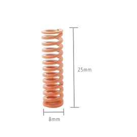 20 Pieces Heated Bed Spring for 3D Printer Heatbed Springs Bottom Connect Leveling, Length 25mm Out Diameter 8mm for 3D Printer