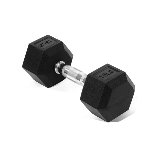 Fitvids Hex Dumbbells Rubber Coated Hand Weights for Exercises and