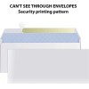 Splendoress 1000 Count White Envelopes High Quality Security Printing Windowless