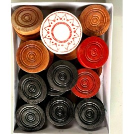 sovereign Carrom Board 32” x 32” Wooden Game FREE BEGINNER COINS & STRIKER INDOOR OUTDOOR