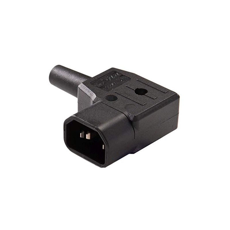 Mains Connection 230 V Plug Angled 90° 10 A IEC
