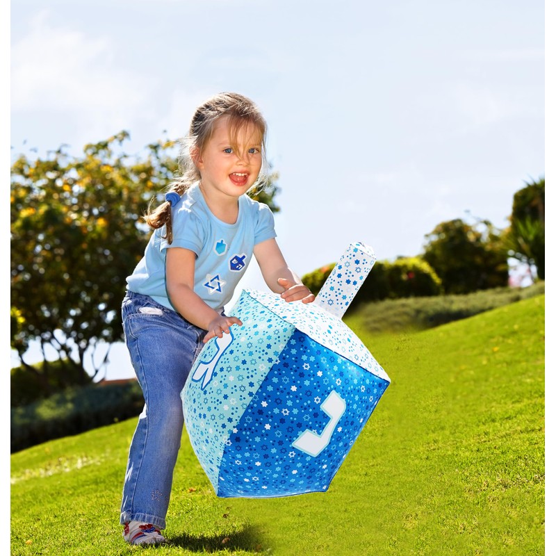 The Dreidel Company 2 Foot Hanukkah Inflatable Dreidel, Chanuka Party