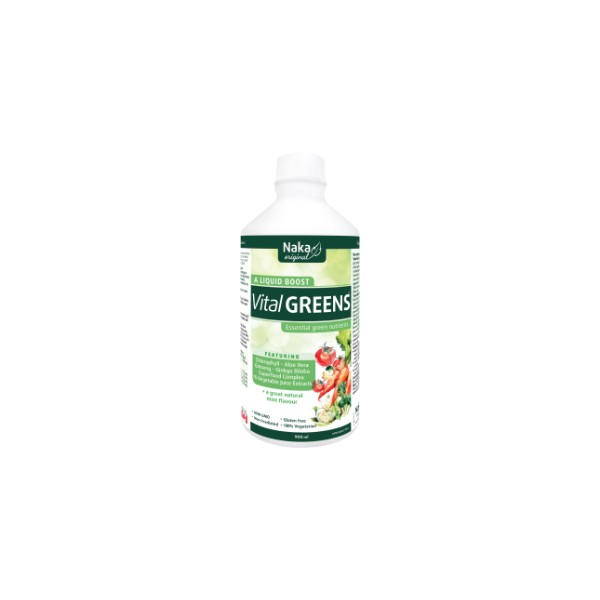 Naka Vital Greens Liquid - 900ml + BONUS